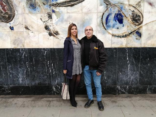 Jose Gomis y Amanda Ventura hoy en Palma.