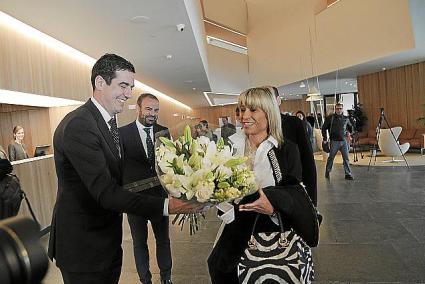 The first guests at the Meliá Palma Bay were given a very special welcome.