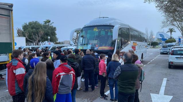 Convoy de refugiados ucranianos en Palma de Mallorca