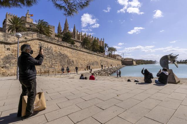 Turistas en Palma