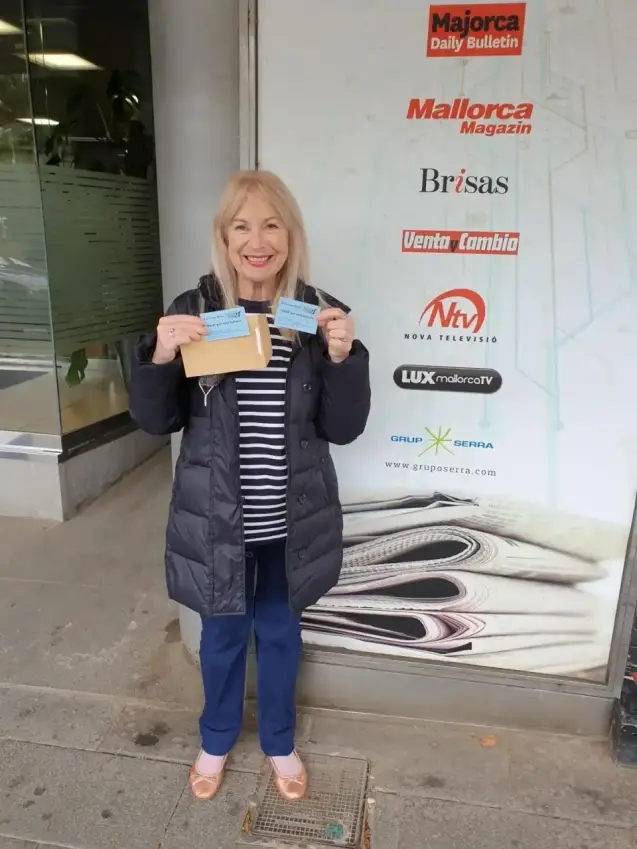 Margery King en las oficinas del Boletín