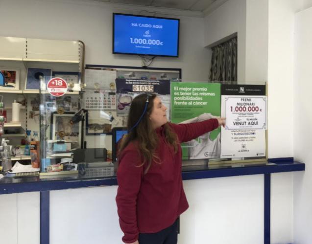 Billete de lotería vendido en Palma.
