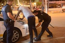 Calvia police in Magalluf, Mallorca