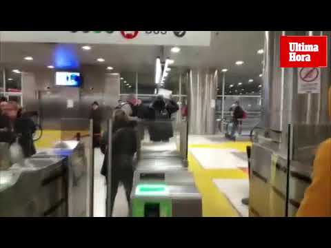 Commuters protest over lack of trains at Palma Intermodal station.