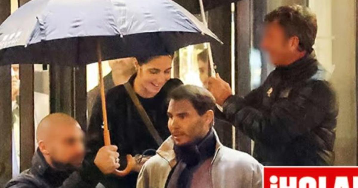Rafa Nadal and his wife in Turin with their baby boy