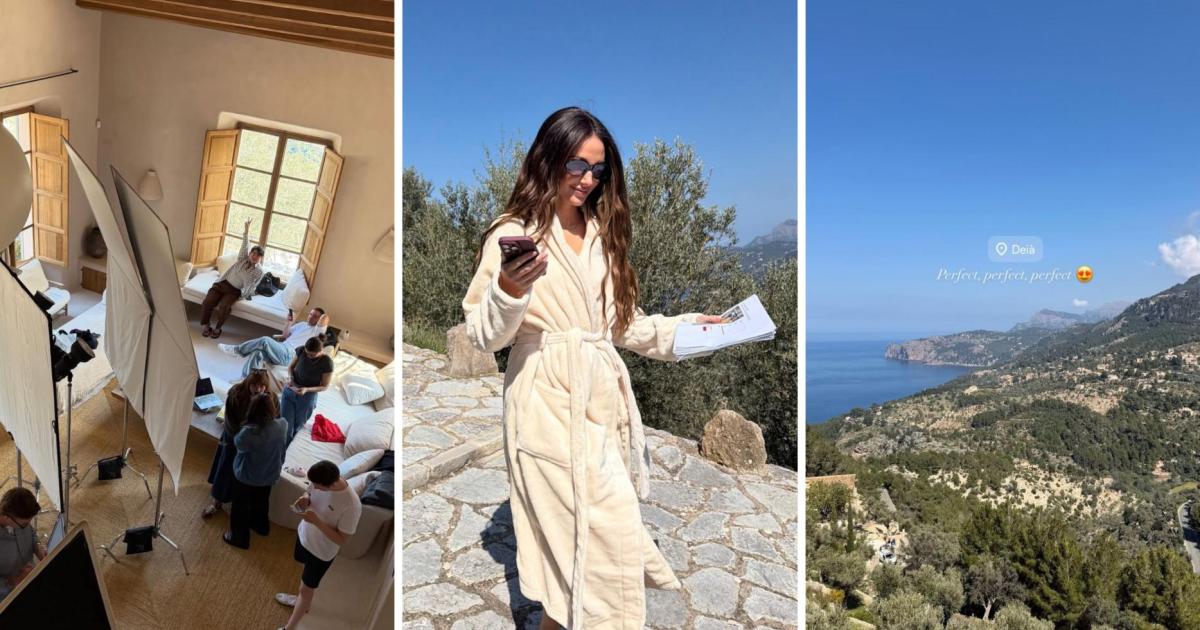 Is British actress Michelle Keegan filming in Mallorca?