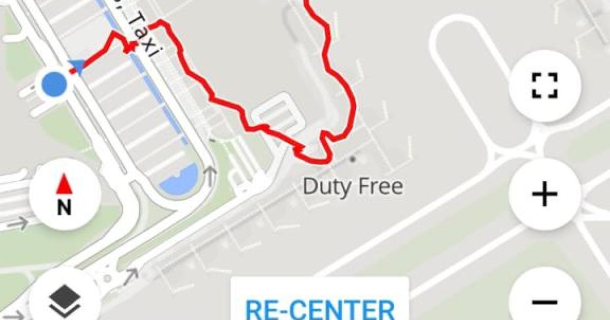 The long walk at Palma airport: over a mile walked