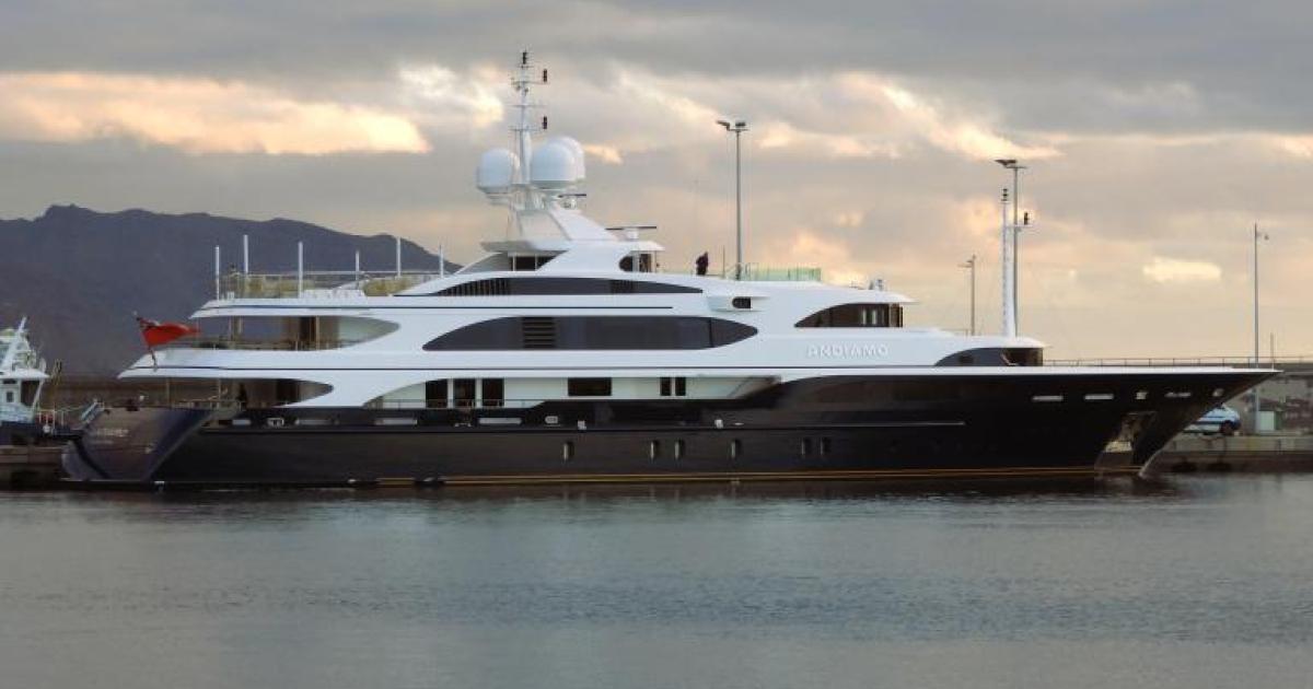 British billionaire´s super yacht in Soller