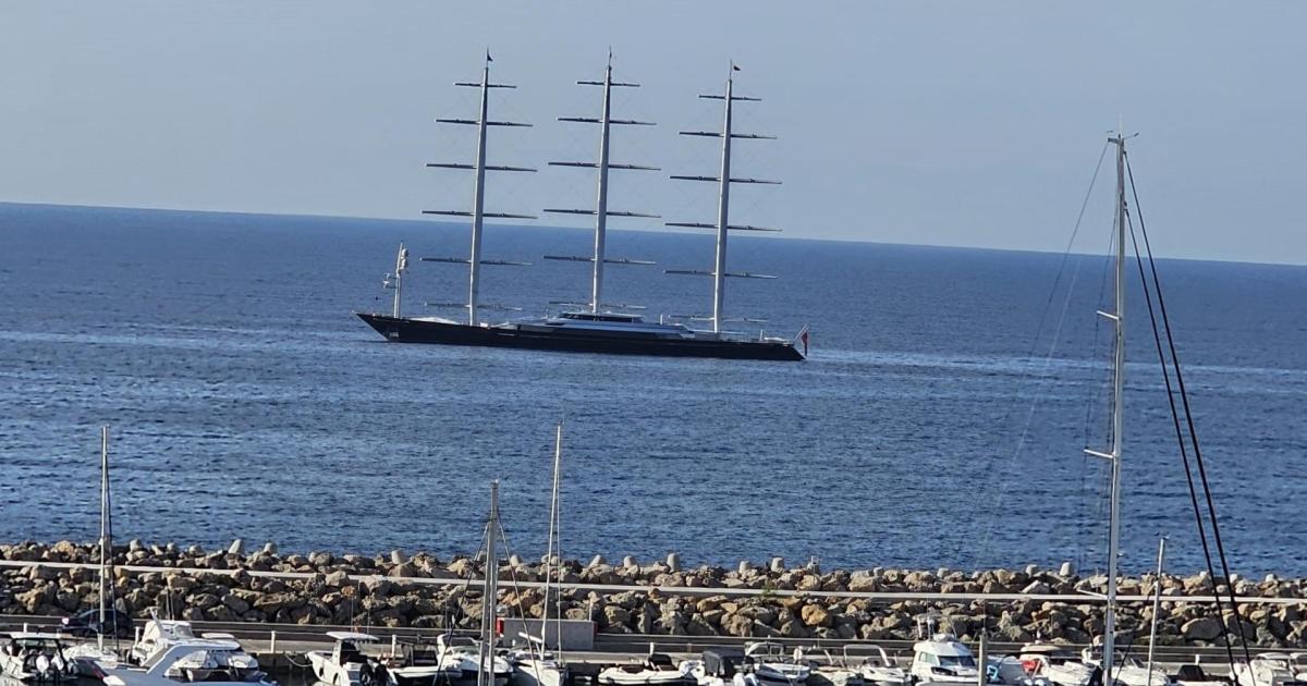 One of the world’s most advanced superyachts the Maltese Falcon shines in Mallorca