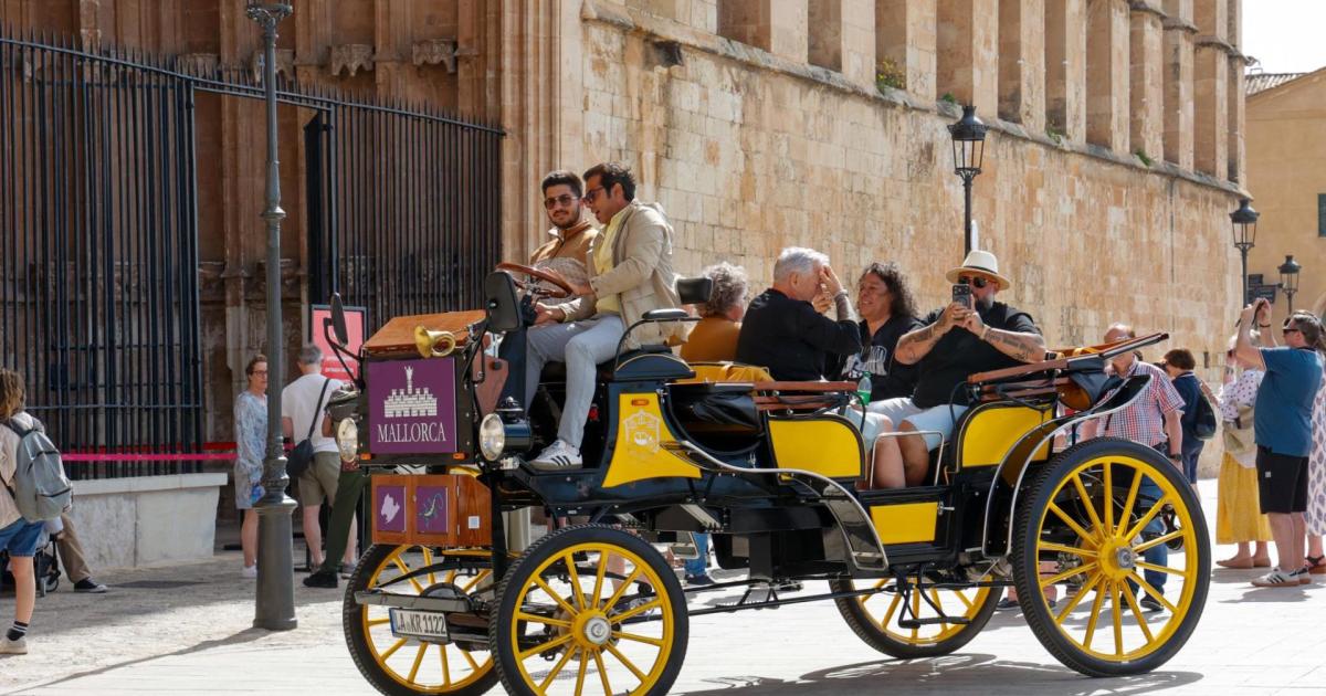 Palma carriage drivers test electric carriages to replace horses