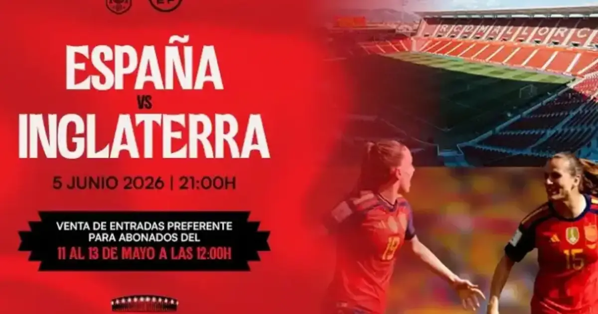 Tickets for the Spain v England clash in Palma go on sale for the general public on Wednesday