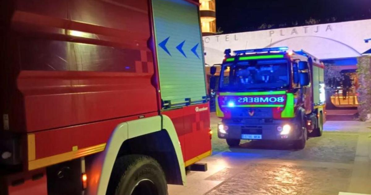 Can Picafort hotel evacuated because of a fire