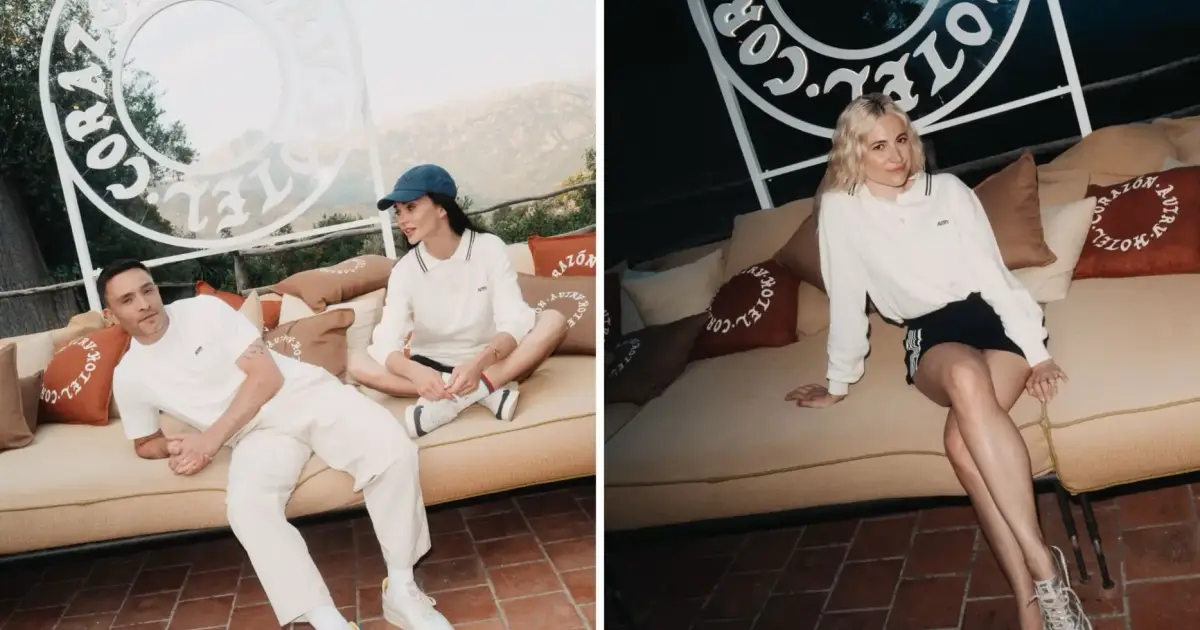 British stars Ed Westwick and Pixie Lott attend event in Mallorca