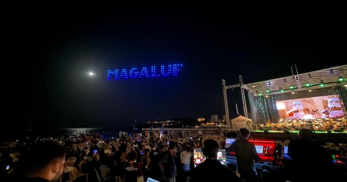Spectacular show for the inauguration of Magaluf's redeveloped promenade