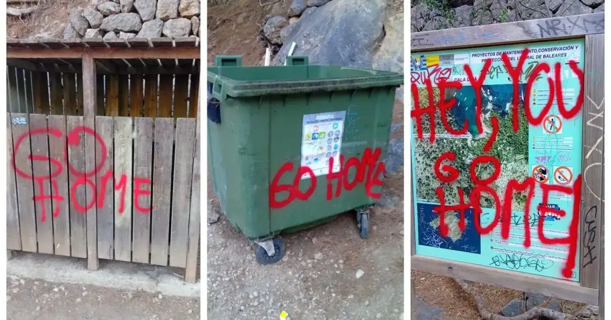 Graffiti attack on Soller estate agency investigated ahead of anti-tourism protest