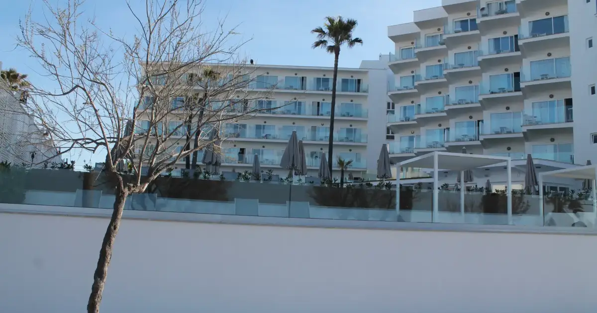 What type of accommodation do tourists in the Balearics stay in?