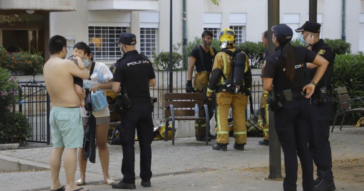 Nine people treated following Palma Mallorca fire