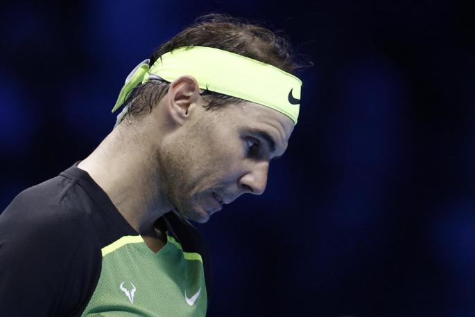 Nadal is struggling in Turin.