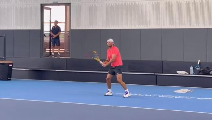 Image of the video uploaded to social networks by Rafael Nadal
