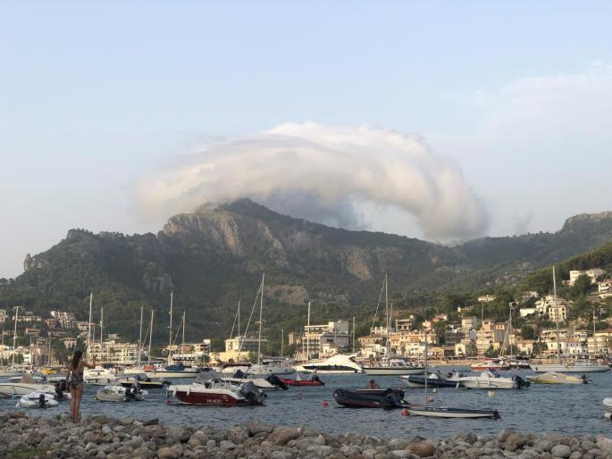 Cloud formation over Soller, Mallorca