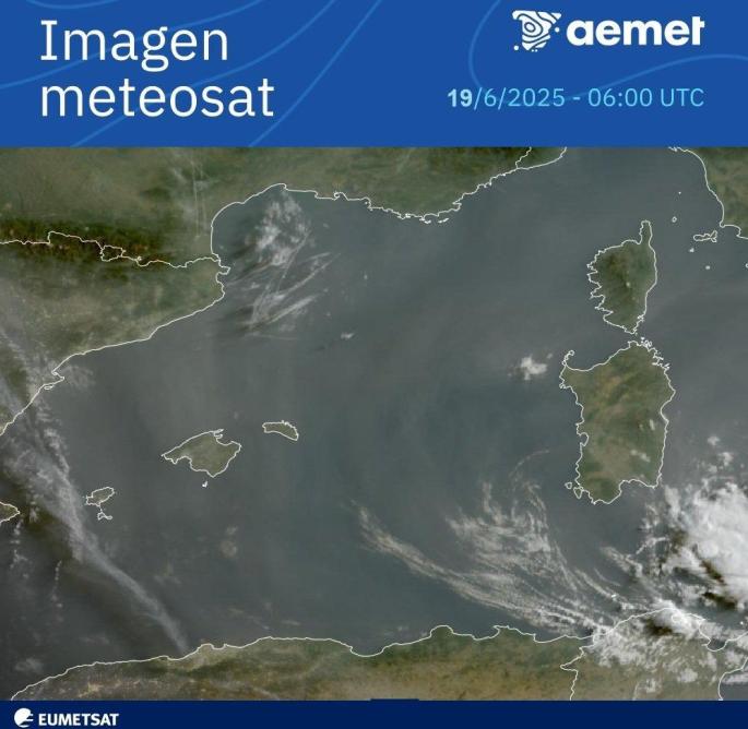 Satellite for the western Mediterranean on 19 June 2025